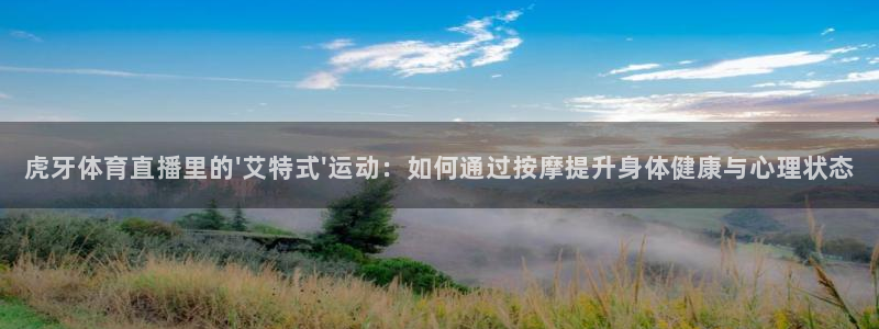 小九体育直播在线观看：虎牙体育直播里的\'艾特式\'运动：如何通过按摩提升身体健康与心理状态